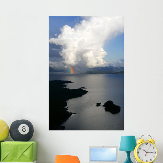 Rainbow Emerges from Thundercloud Wall Decal