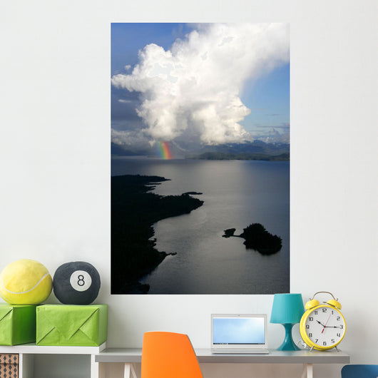 Rainbow Emerges from Thundercloud Wall Decal