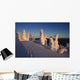 Scenic Sunrise Winter with Wall Decal