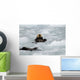 Sea Otters amongst Ice Wall Decal