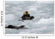 Sea Otters amongst Ice Wall Decal