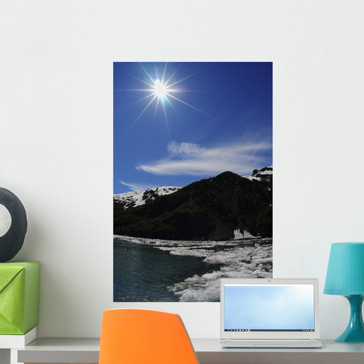 Icebergs from Surprise Glacier Wall Decal