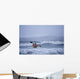 Man Kayak Surfing Winter Wall Decal Design 2