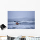 Man Kayak Surfing Winter Wall Decal Design 2