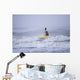Man Kayak Surfing Winter Wall Decal Design 1