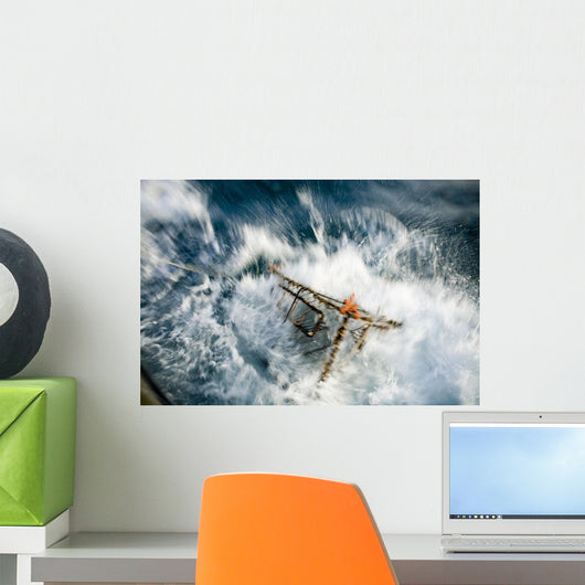 Baited Pot Crashes into Wall Decal