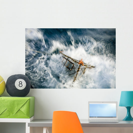 Baited Pot Crashes into Wall Decal