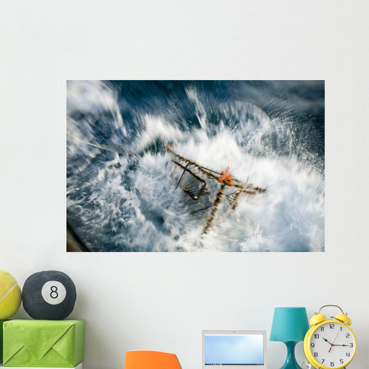 Baited Pot Crashes into Wall Decal