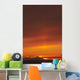 Augustine Volcano Silhouetted Sunset Wall Decal