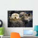 Captive Two Sea Otters Wall Decal