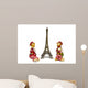 Cats and Eifel Tower Wall Mural