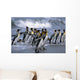 Group King Penguins Walking Wall Decal