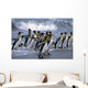 Group King Penguins Walking Wall Decal