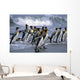 Group King Penguins Walking Wall Decal
