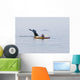 Humpback Whale Surfaces near Wall Decal Design 2