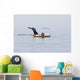 Humpback Whale Surfaces near Wall Decal Design 2