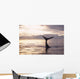 Silhouette Humpback Whale Fluke Wall Decal