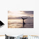 Silhouette Humpback Whale Fluke Wall Decal