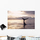Silhouette Humpback Whale Fluke Wall Decal
