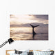 Silhouette Humpback Whale Fluke Wall Decal