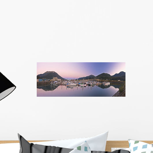 Moonrise over Douglas Island Wall Decal