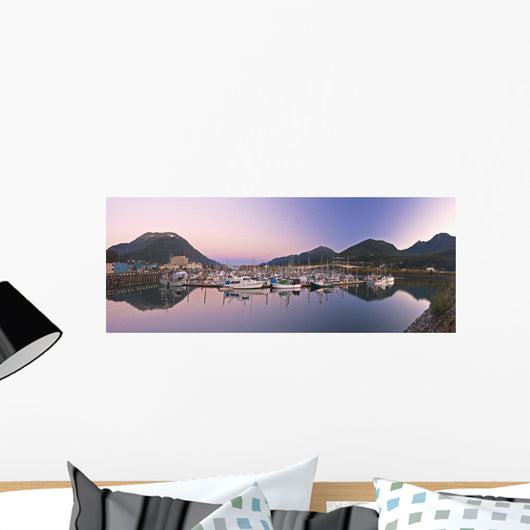 Moonrise over Douglas Island Wall Decal