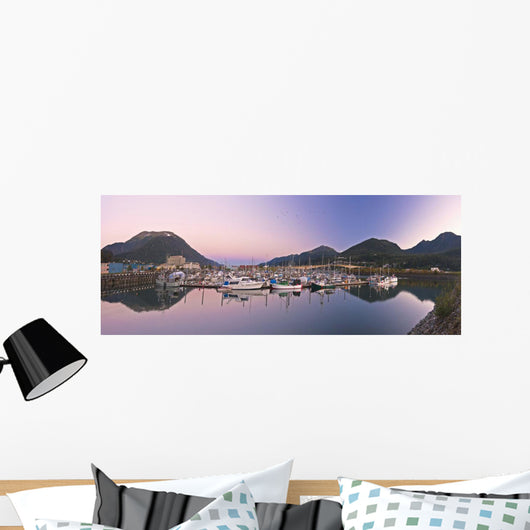 Moonrise over Douglas Island Wall Decal