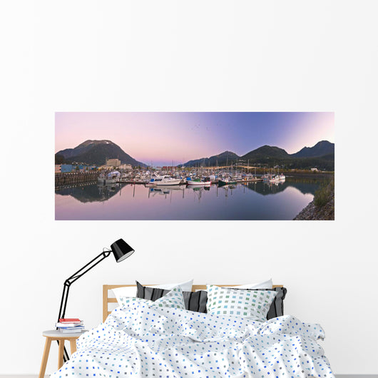 Moonrise over Douglas Island Wall Decal