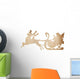 Santa Claus and Reindeer Wall Decal