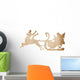 Santa Claus and Reindeer Wall Decal