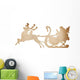 Santa Claus and Reindeer Wall Decal