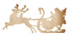 Santa Claus and Reindeer Wall Decal