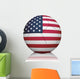 American Flag Football Wall Decal