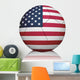 American Flag Football Wall Decal