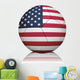 American Flag Football Wall Decal