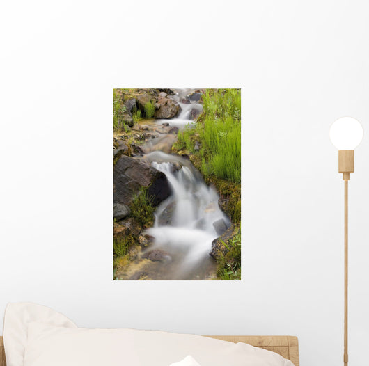 Up Small Stream Cascade Wall Decal