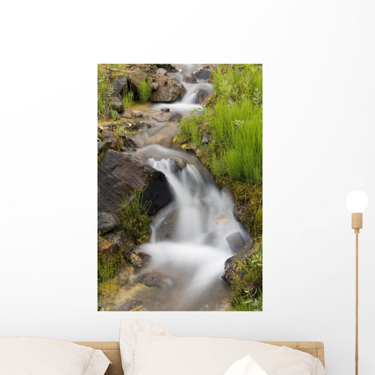 Up Small Stream Cascade Wall Decal