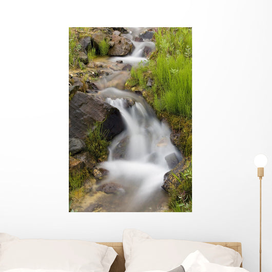 Up Small Stream Cascade Wall Decal