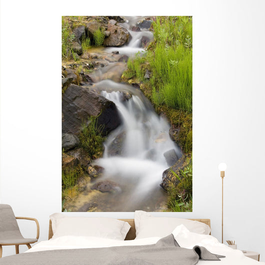 Up Small Stream Cascade Wall Decal