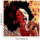 jazz singer on grunge background Wall Mural