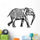 Elephant Walking Wall Mural