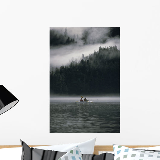 Couple Sea Kayaking Wall Decal