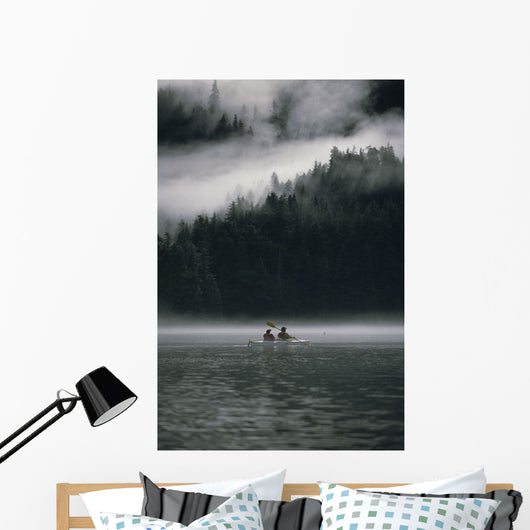 Couple Sea Kayaking Wall Decal