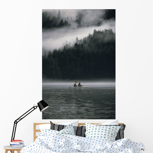 Couple Sea Kayaking Wall Decal