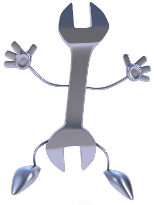 Wrench Character Wall Decal