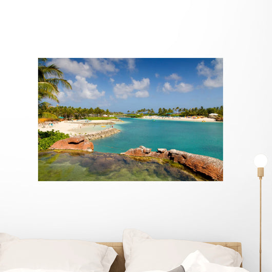 Tropical Paradise Island Beach Wall Mural