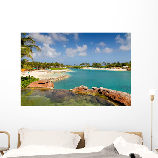 Tropical Paradise Island Beach Wall Mural