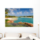 Tropical Paradise Island Beach Wall Mural