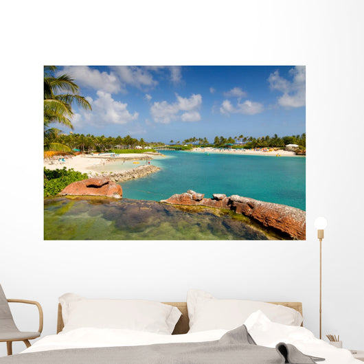 Tropical Paradise Island Beach Wall Mural