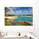 Tropical Paradise Island Beach Wall Mural